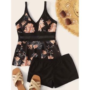 *brand new!* SHEIN Floral two piece XL